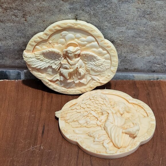 Hallmark Heavenly Angels Christmas Ornament 1991 & 1993 - Picture 6 of 11